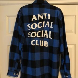 AntiSocialSocialClub blur flannel